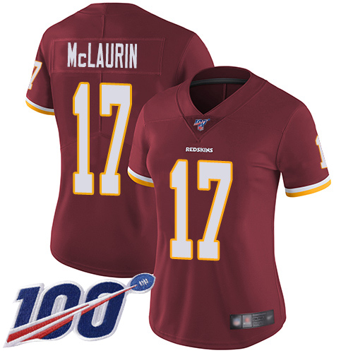 Washington Redskins Limited Burgundy Red Women Terry McLaurin Home Jersey NFL Football 17 100th
